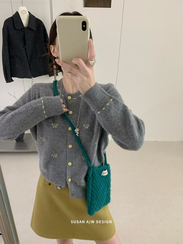 苏珊 秋冬女款2025新款高级感针织毛衣开衫女外套秋冬上衣27723|undefined