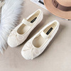 666-3 Huidong Xin Yi shoes one word Plush Women's Shoes bow Maomao Single shoes Large Women's Shoes