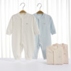 Children's demi-season pijama, overall for new born suitable for men and women, bodysuit girl's, 0-1 years