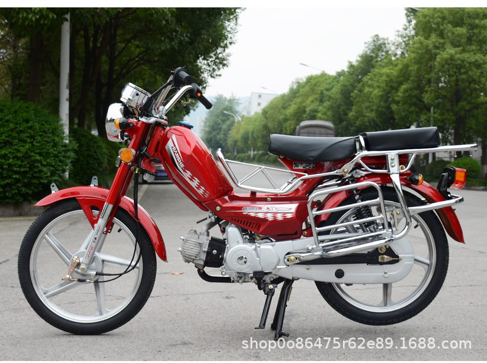 Brand New Jianshe Curved Beam Motorcycle 110Cc, Two-Wheeled Lightweight Retro Two-Wheeled Motorcycle for Grocery Shopping and Work Clothing