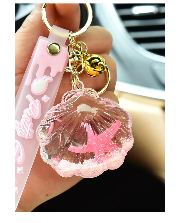 Cute Artistic Starfish Shell Arylic Unisex Bag Pendant Keychain display picture 2