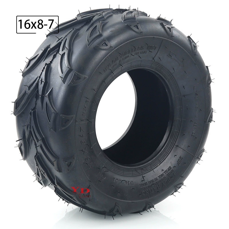 ATV Kart Аксессуары для квадроциклов 16*8-7 дюймов вакуумные шины 16x8-7 четырехколесные шины Flaming Flower