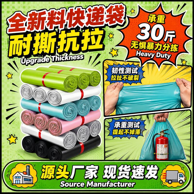 New material ice blue express bag, logistics-specific express packaging bag, waterproof express packing bag, cross-border express bag New material ice blue express bag, logistics-specific express packaging bag, waterproof express packing bag, cross-border express bag