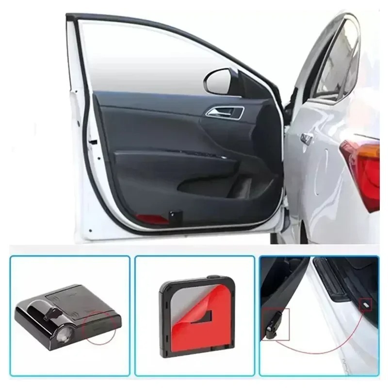 Lámpara de atmósfera general del automóvil Lámpara de bienvenida Lámpara de puerta Lámpara de proyección del automóvil Lámpara de bienvenida de doble dragón