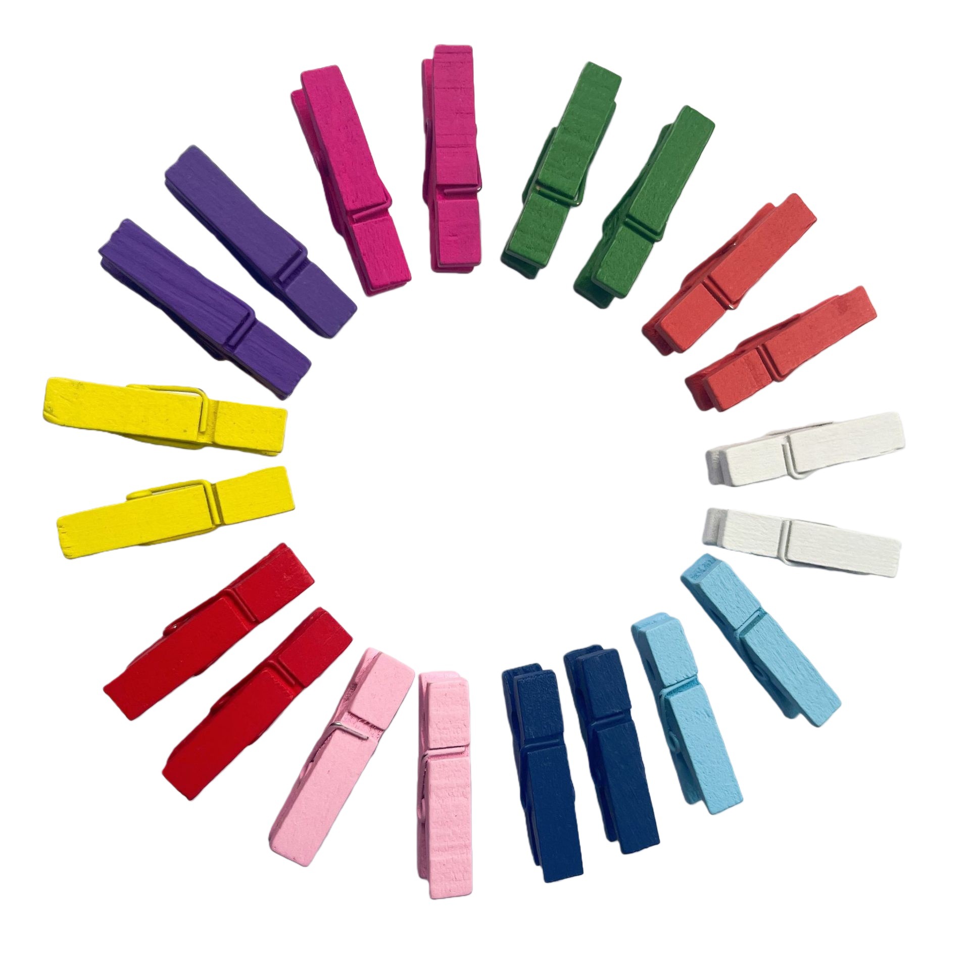 DIY Jewelry Accessories Wooden Mixed Color Duckbill Clip Handmade Decorative Wooden Small Clip Photo Hemp Rope Wooden Sealing Clip