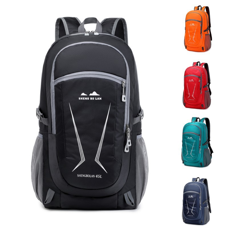 Nueva bolsa de montaña ligera 45L de gran capacidad bolsa de viaje al aire libre mochila plegable de viaje mochila de ordenador
