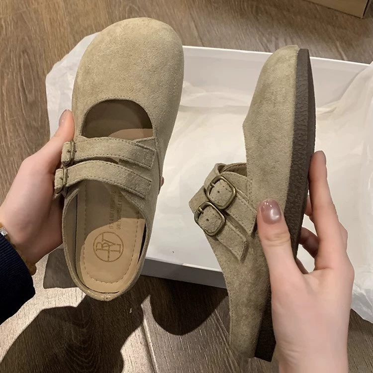Туфли Birkenstock, Баотоу полупросветляющееся обувь, женская верхняя одежда 2025 новый летний стиль супер жаркие сандалии, ленивые обувь на одну ногу