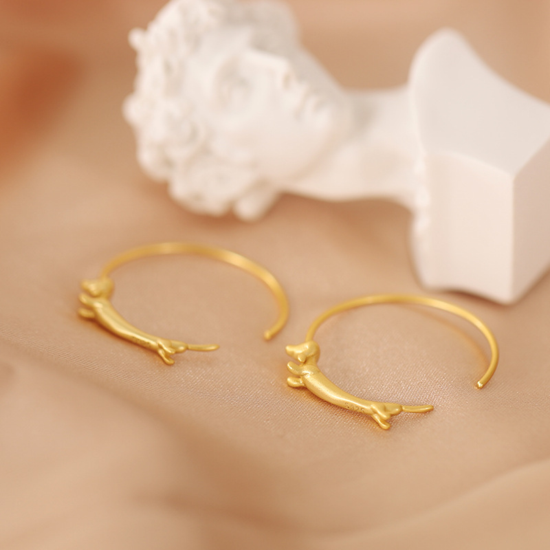 Women'S Gender Plating Design 1 Pair 925 Sterling Silver C Shape Ear Studs