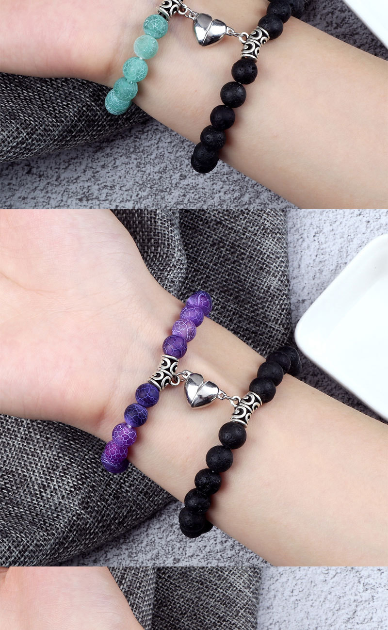 Kreativer Magnet zieht Liebespaar-Armbänder für Männer und Frauen an Besties Nischendesign Handseil_voghion.com