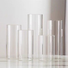 高ホウ素シリコンガラスろうそくカップ透明ヨーロッパ風燭台置物コルク栓密封香薫結婚祝い装飾ろうそく