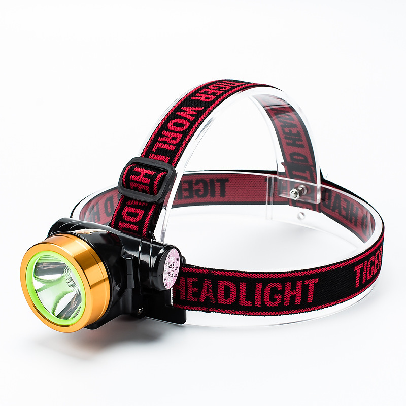 LED strong light headlight large capacity rechargeable headlight portable mini headlight lithium battery head-mounted small headlight
