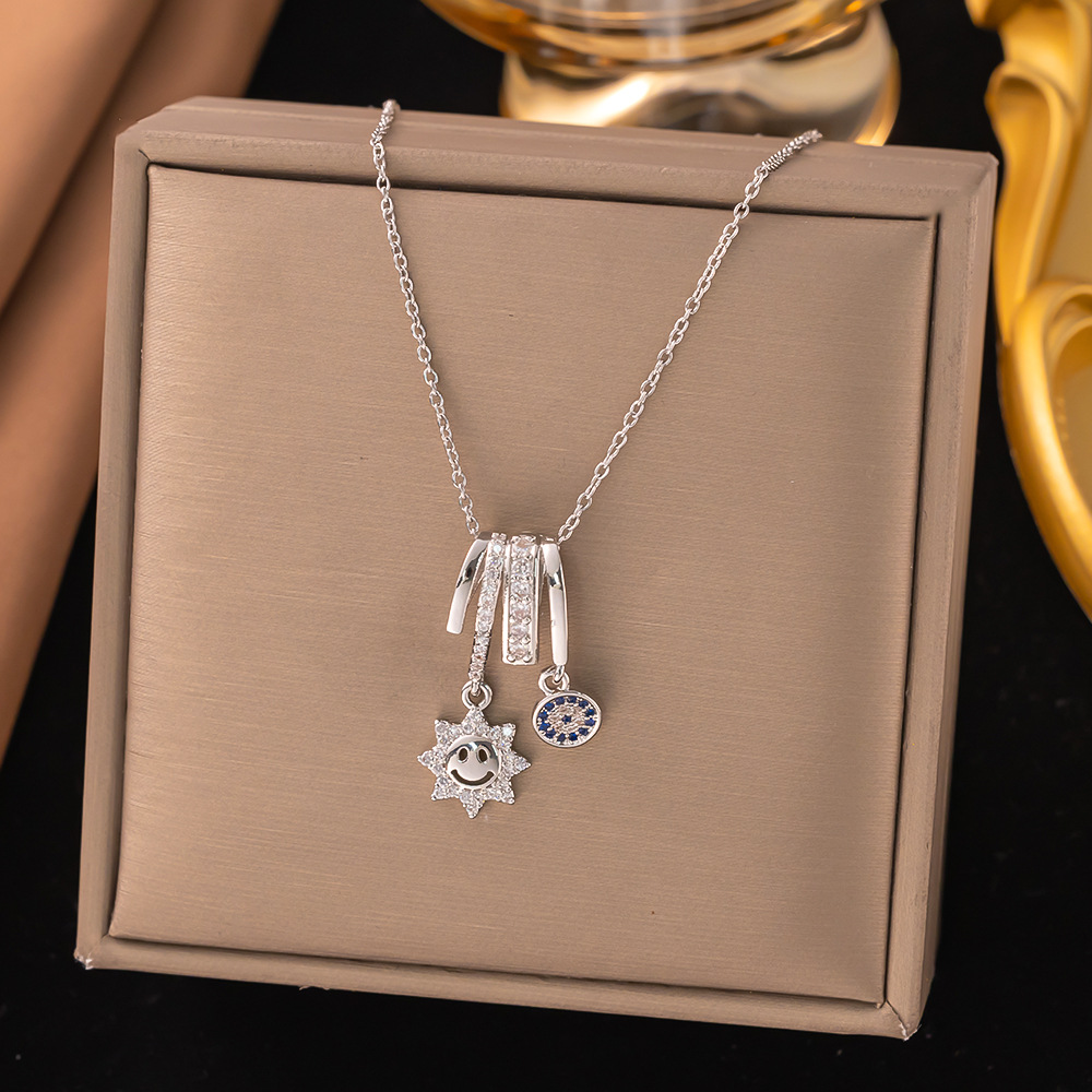 【8294】해바라기 목걸이【실버】