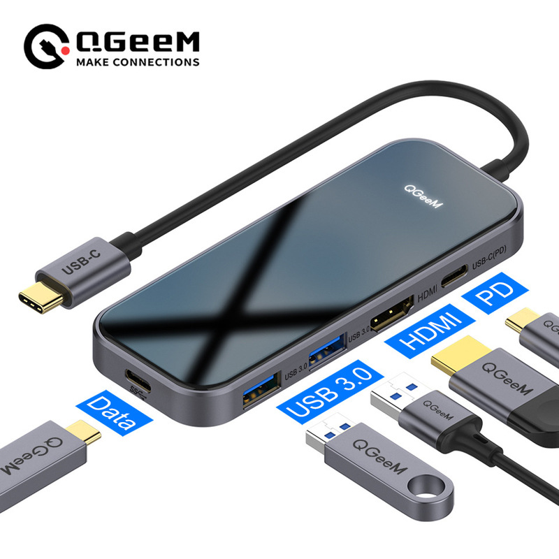 5 in 1Type-C docking station 4K HDMI USB3.0 Hub USB C HDMI transfer PD fast charge