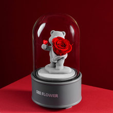 幽幽独语DW520情人节礼物永生花玫瑰成品送女友生日礼物一件代发