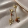 Ear clips, round beads