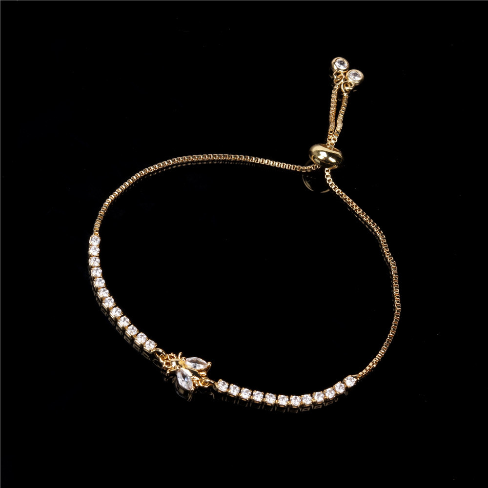wholesale jewelry insect shape splicing copper inlaid zircon bracelet nihaojewelrypicture7