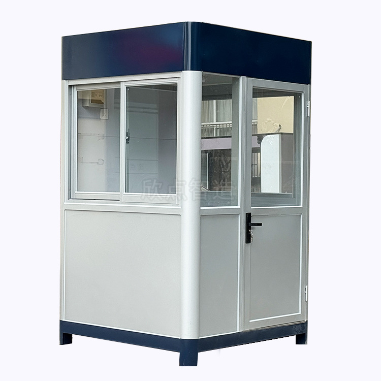 Caja de seguridad de estructura de acero Punto Caja de seguridad de estructura de acero Pabellón de seguridad móvil Propiedad Comunidad Puerta de guardia Plataforma de servicio
