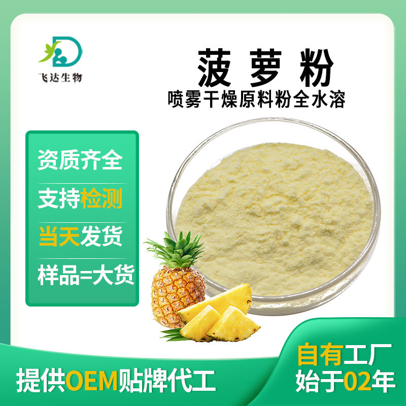 菠萝果粉 粉菠萝汁粉 菠萝提取物冻干粉速溶果粉果蔬代餐