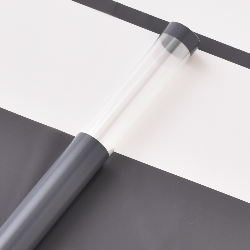 Fábrica de fiestas de flores nuevos bordes transparentes de papel de embalaje de flores de vidrio color sólido florista paquete de papel de embalaje de flores