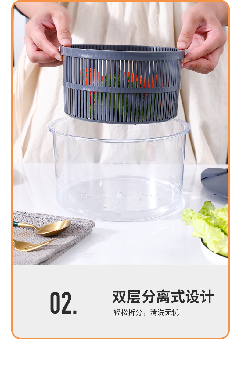 Vegetable Dehydrator and Chopper 2-in-1 Colander Vegetable Cutter Multifunctional Shredder Slicer Manual Vegetable and Fruit Salad Maker for Home Kitchen