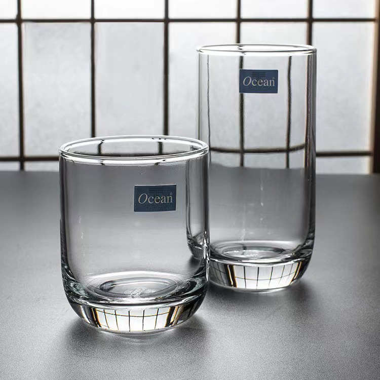 Tazas de cristal de hotel de vidrio enjuague bucal creativo simple taza de agua de vidrio resistente al calor taza de té taza de jugo