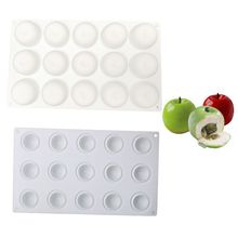 厂家现货15连小苹果慕斯蛋糕硅胶模具DIY法式甜点巧克力果冻模具