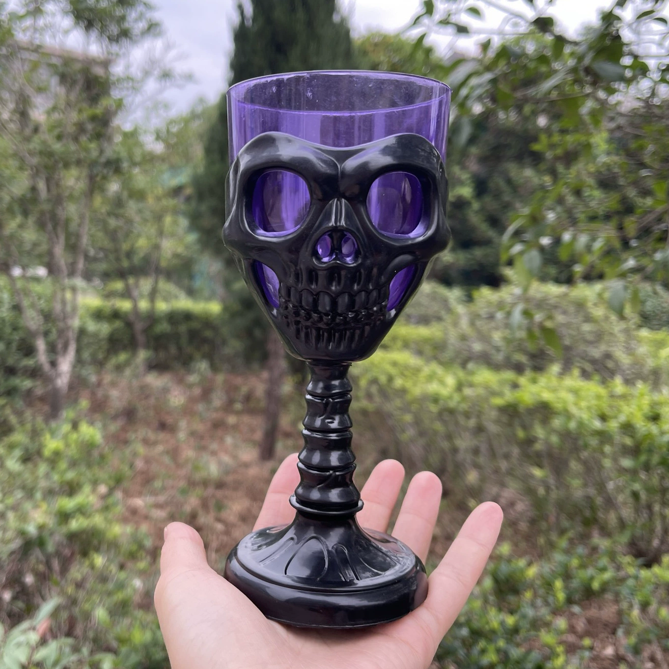 Creative wineglass, halloween