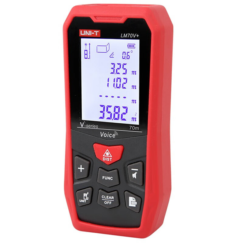 UID UNI-T LM70V + rango láser de mano rango infrarrojo de voz 70 metros