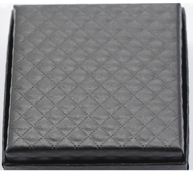 English Black Small Square Box Jewelry Box Gift Box