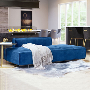Light Luxury Right Couch Nordic Left Couch Leather Art Lazy Recliner Beauty Couch Bedroom Fabric Single Sofa