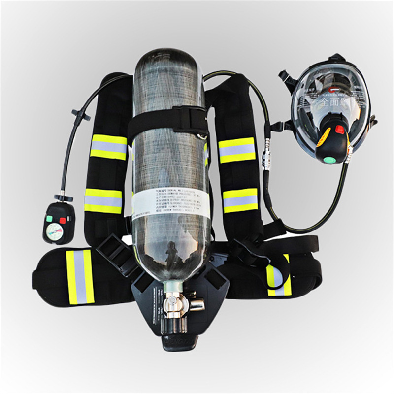 消防3C认证背负式碳纤维空气呼吸器 RHZKF6.8l/30正压空气呼吸器