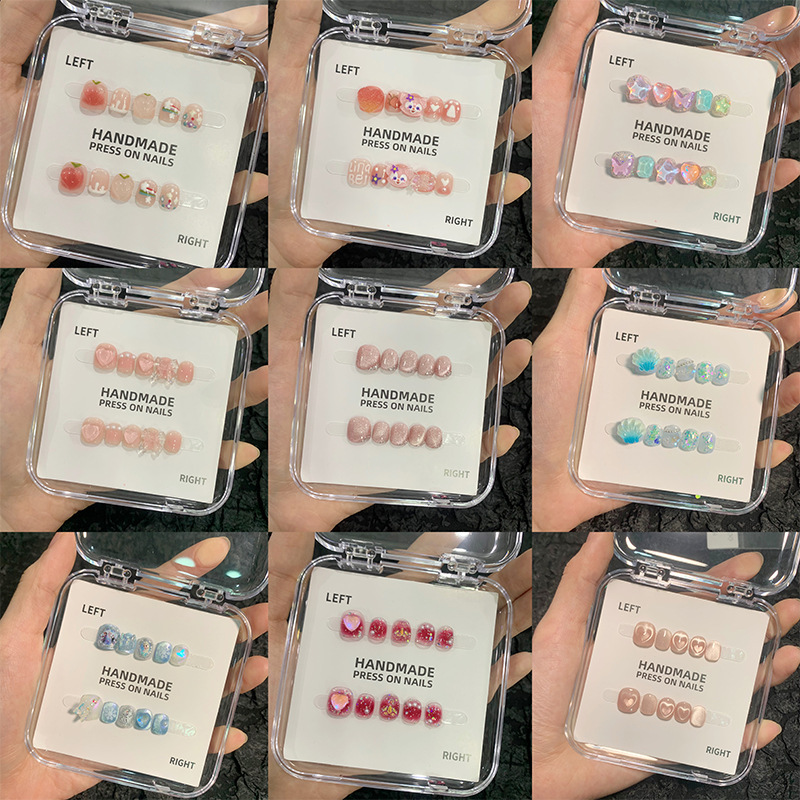 [Children Wear Armor Summary] Children's Removable Manicure Patch 3-10 Years Old Wear Manual Nail Patch