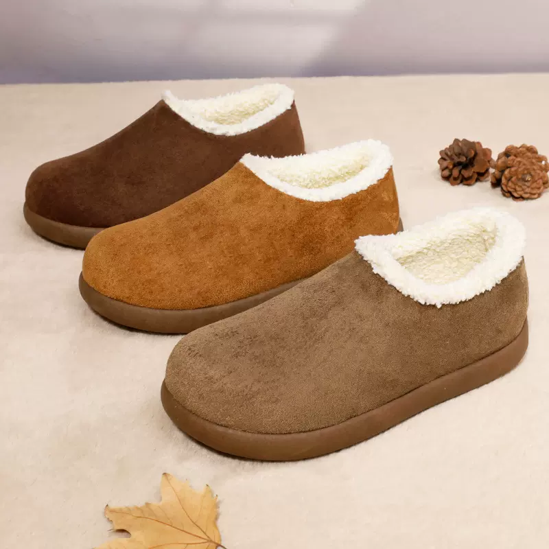 小土豆棉鞋棉拖鞋全包加绒保暖博肯鞋2025冬季拖鞋毛毛鞋棉鞋女