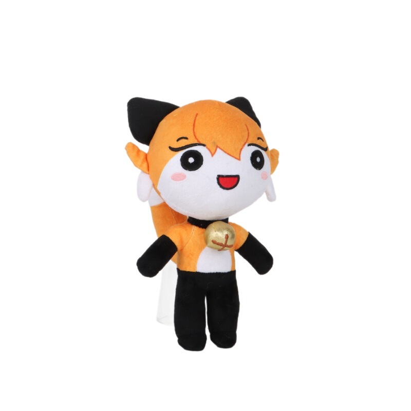 跨境fox ledy plush狐狸女士狐狸精毛绒玩具公仔卡通可爱儿童礼物|undefined