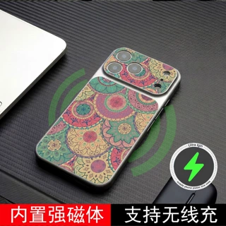 适用于苹果17/16/15/14/13/12/11手机壳视窗防摔promax复古圆圈