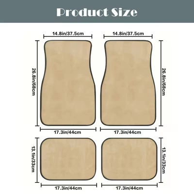 Avtomobil döşəmə paspasları — to Care For, Can Be Cut - zx-car-floor-mats-simple-07-4570-self-cut-1-piece-of-silk-circle-for-the-front-foot