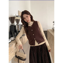 衣尔衫 叠穿美学 韩系纯色短款修身无袖毛衣马甲背心女新款0692