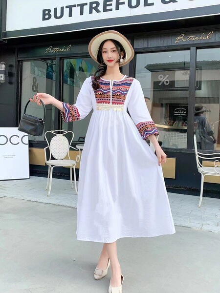 Ethnic summer dress for leisure