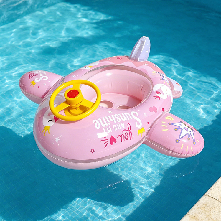 Anillo de natación infláble para niños pequeños barcos de agua para bebés embarcaciones de agua engrosado PVC asiento de niños PVC ecológico image 8