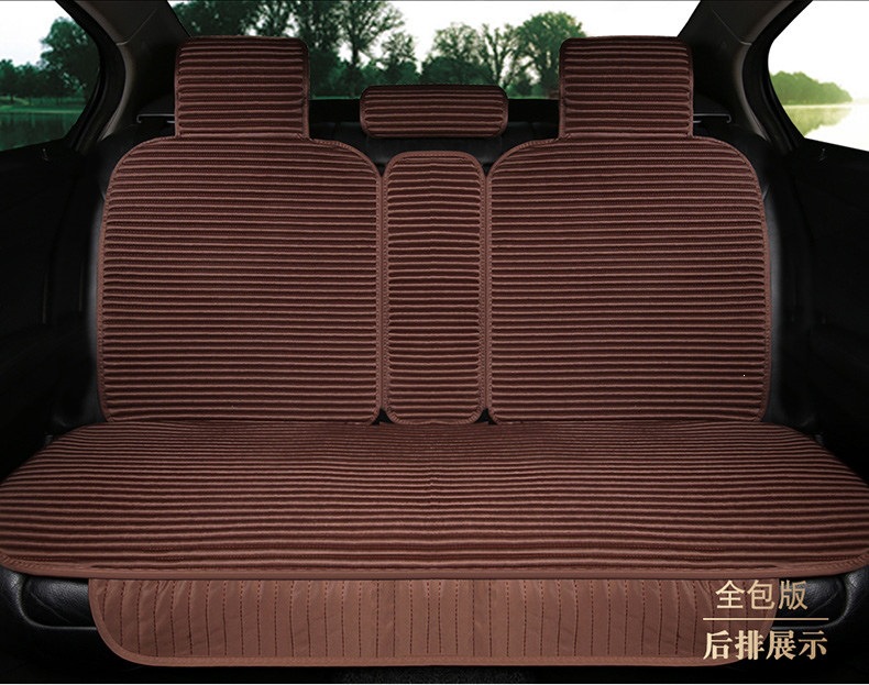 Suitable for all-season use, car seat covers, linen seat cushions, semi-enclosed seat pads, non-slip, full-coverage, health-promoting buckwheat shell for summer