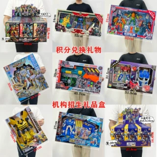 儿童变形汽车机器人黄蜂战士手办模型金刚男孩恐龙玩具车套装批发