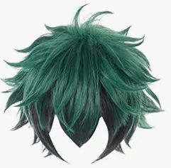 Mi héroe Academia verde valle verde gradiente negro Cosplay anime peluca fábrica al por mayor