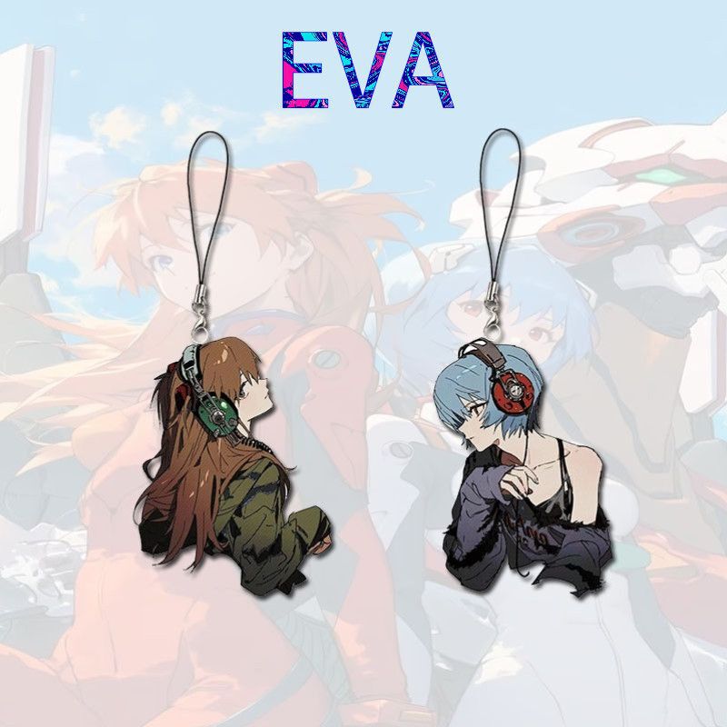 Eva Neon Genesis Evangelion Phone Chain Pendant Accessories Asuka Ayanami Rei Student Backpack Gift Decoration