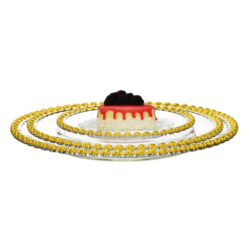 捷克歐式愛(ài)心形帶腳點(diǎn)心干果多功能盤 現(xiàn)代輕奢高顏值蛋糕糖果盤