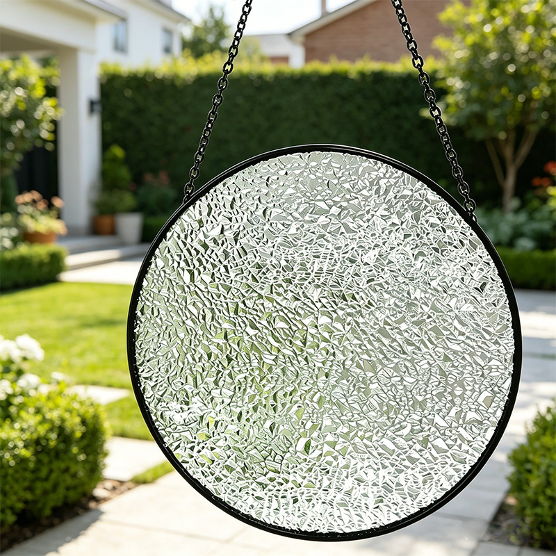 Cross-Border In-Stock DIY Hand-Painted Blank Glass Hanging Ornaments with Paint, Creative Decorations, Custom Pet Patterns