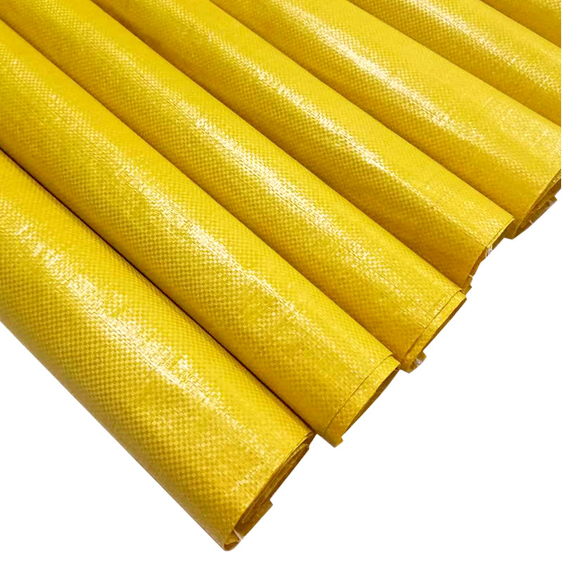 En stock suministro de amarillo brillante PP película de plástico bolso tejido espesado impermeable expreso logística ropa de embalaje bolsa de piel de serpiente image 6