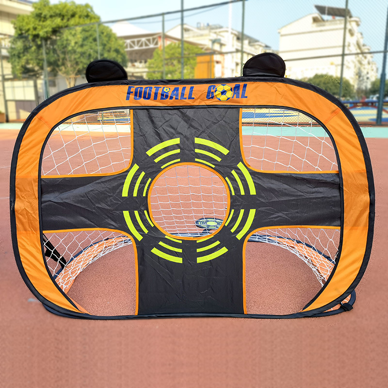 Plegable multifuncional Puerta de fútbol de los niños de almacenamiento de entrenamiento de la escuela de los niños de fútbol Red portátil Parque objetivo bola