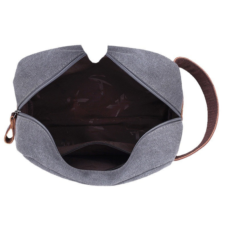 Bolso de lona para hombre 2025 – Estilo retro europeo, clutch con contraste de color, casual y multifuncional