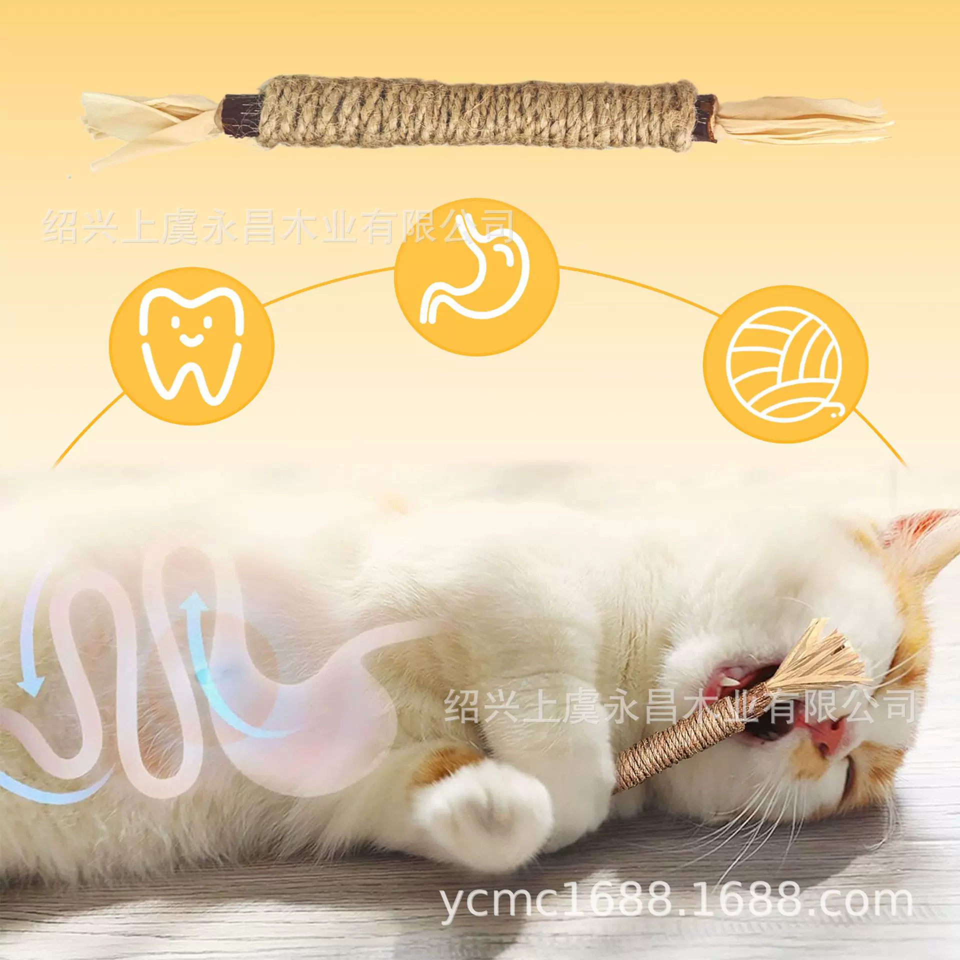 木天蓼磨牙棒猫玩具自嗨解闷猫薄荷球逗猫棒耐咬耐磨成幼猫咪用品