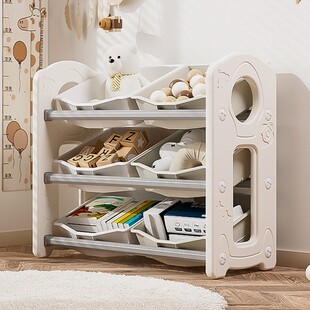 Rocket Storage Rack Storage Table Kidsren's Storage Cabinet Toy Storage Multi-Layer Classification Storage Bookshelf Storage